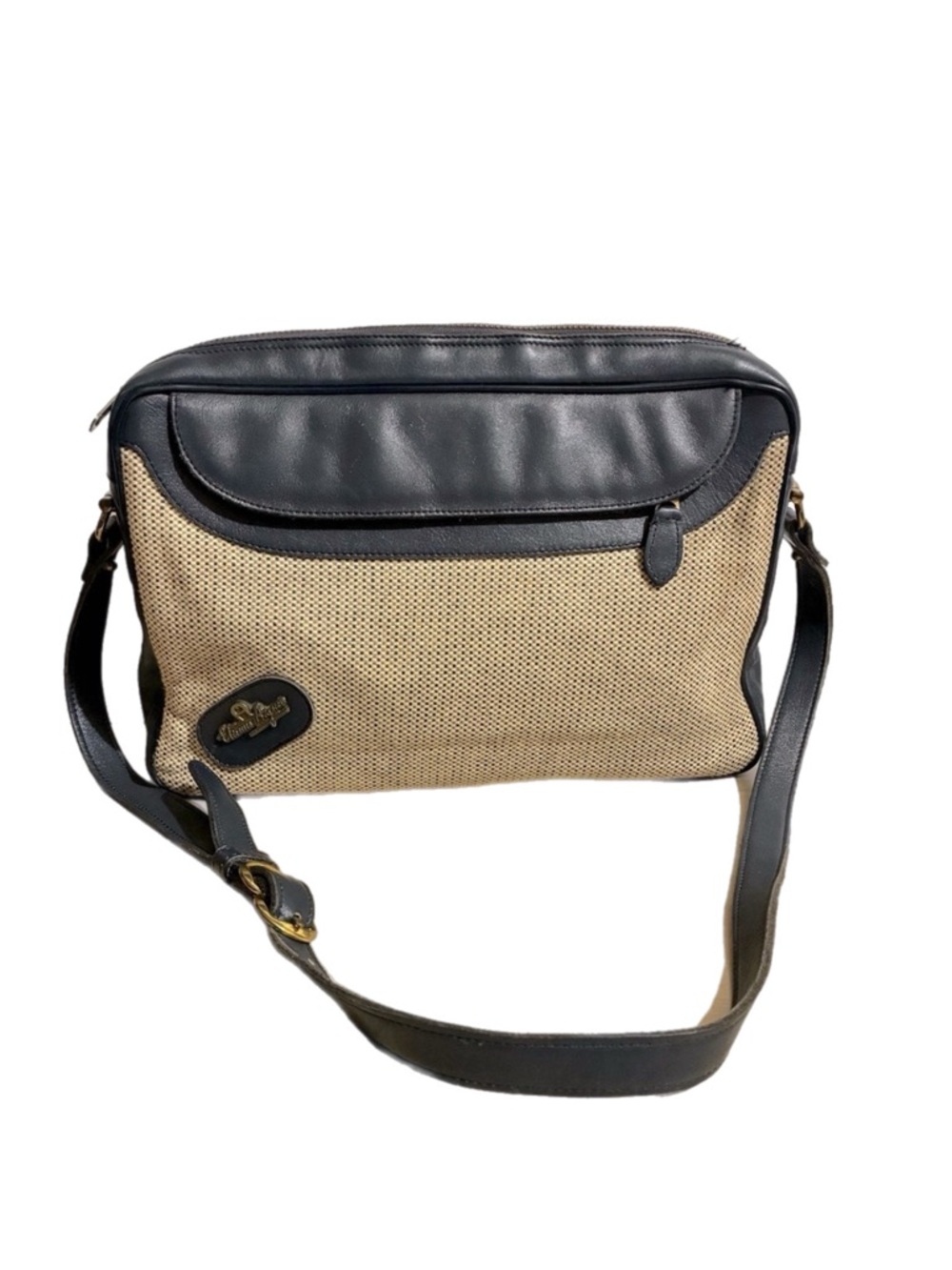 ETIENNE AIGNER Vintage 90s Crossbody Shoulder Purse Bag Preppy Classic 11.5X8”